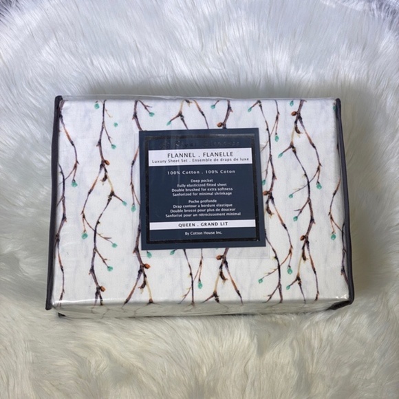 Kate & Co. Other - ⭐️SEE NEW LISTING⭐️Queen 4pc Flannel Forest Bedsheets